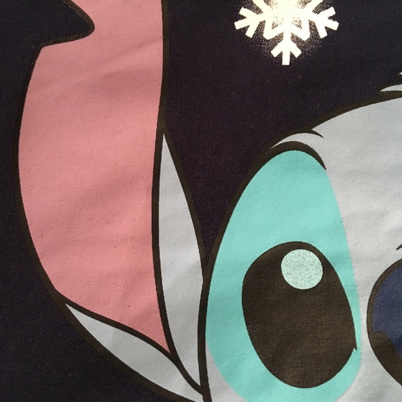 Disney Stitch medium winter holiday blue pullover sweater - Picture 11 of 13